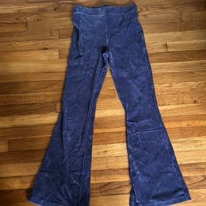 AERIE Ribbed Velour Flared Pant